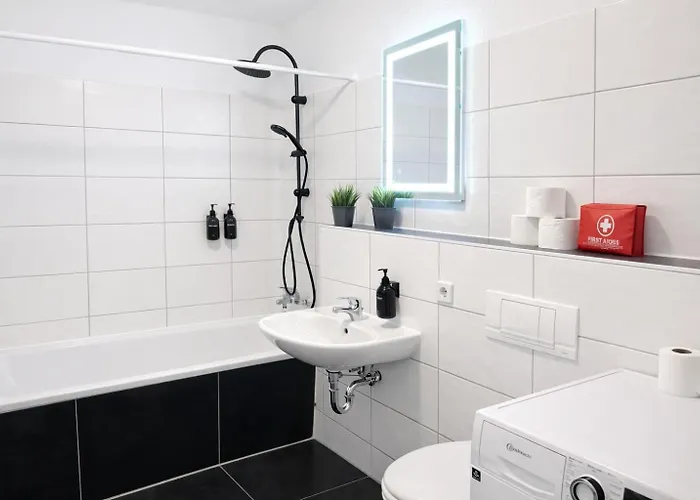 Apartmán Larooms - Np23 - 4 Einzelbetten - Parkplatz - Naehe Infra Leuna - Ideal Fuer Teams Merseburg